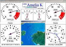 Amelia K day with map (click to enlarge)